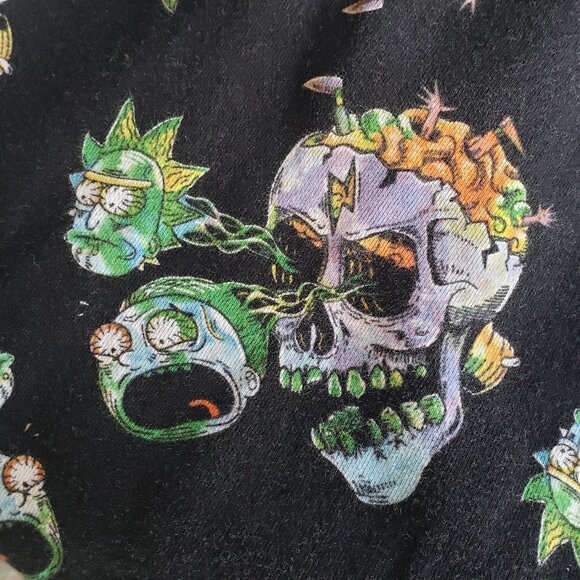 Divided Skull x Rick and Morty all over print sweat pants joggers - Picture 5 of 13